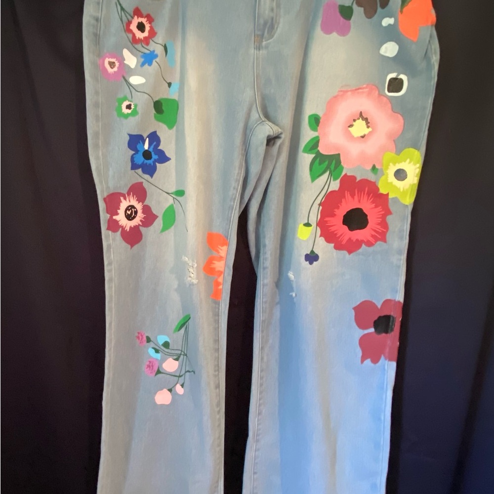 MISSLOOK Light Blue Denim Jeans Size 5X - Picture 2 of 8